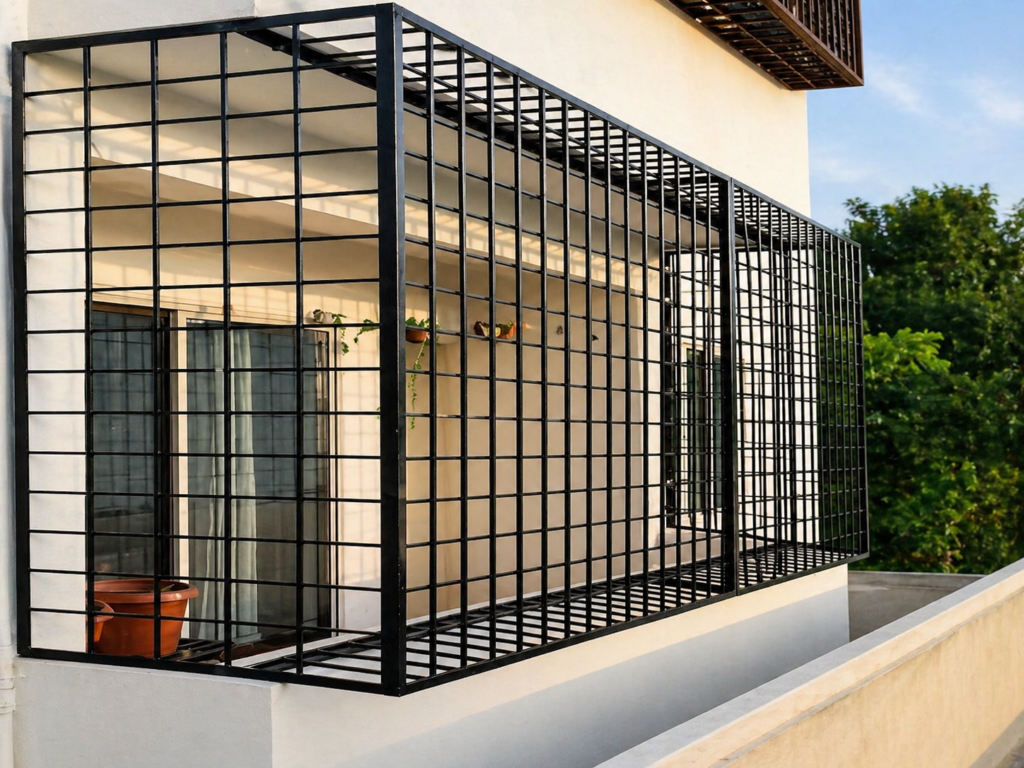Custom Balcony Grill Fabrication by Fusion Design